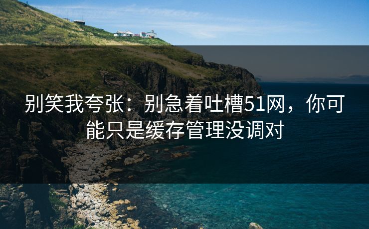 别笑我夸张：别急着吐槽51网，你可能只是缓存管理没调对